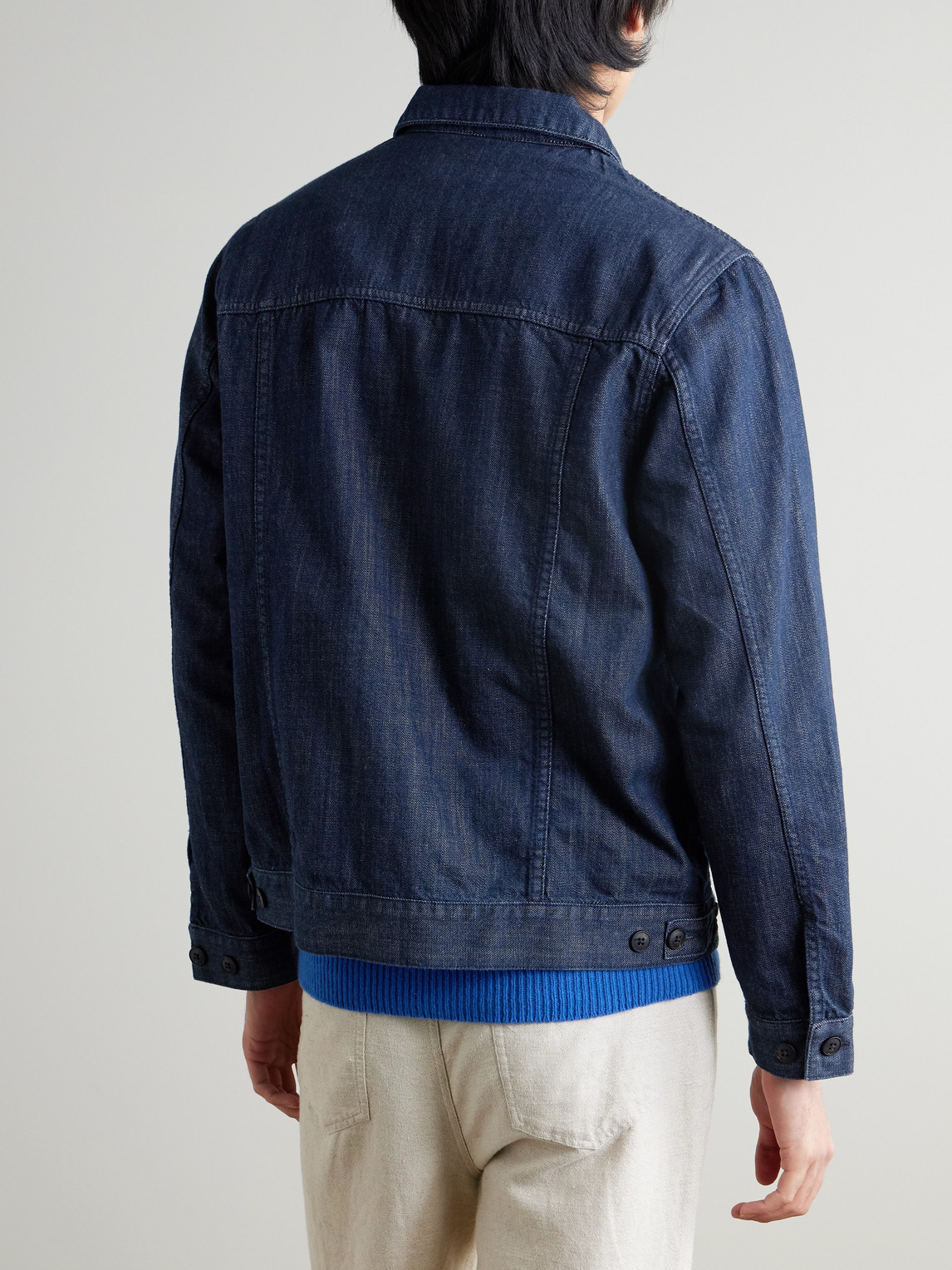 Sunspel Denim Jacket In Blue