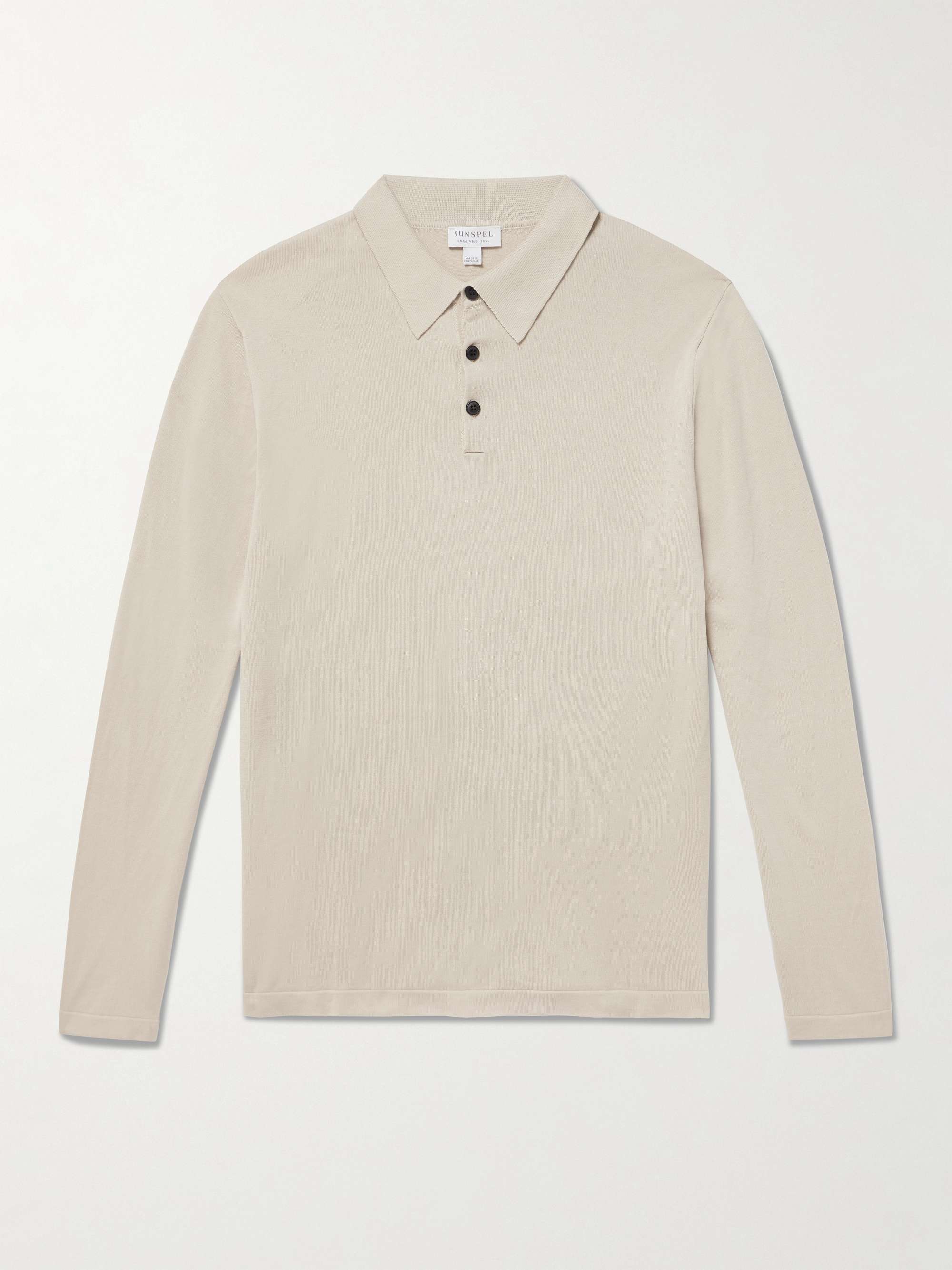 SUNSPEL Sea Island Cotton-Jersey Polo Shirt