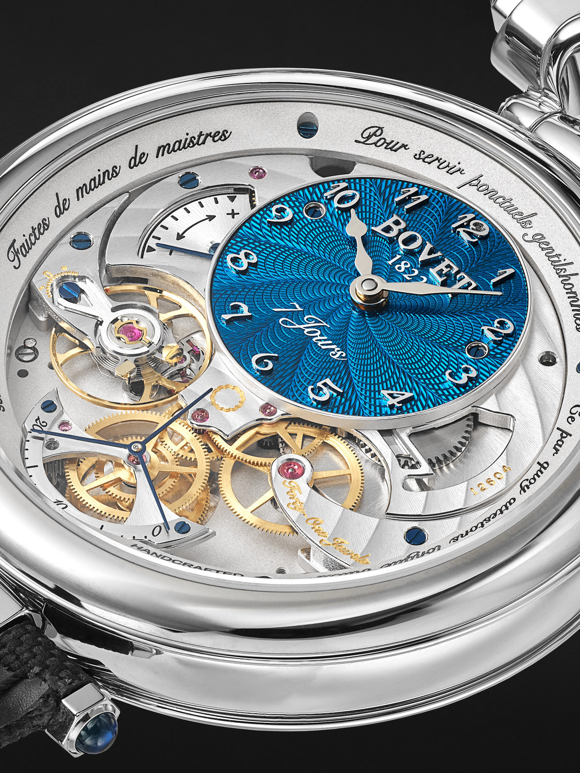  Bovet - Monsieur Bovet Limited Edition Hand-wound 43mm Titanium And Canvas Watch, Ref. No. Ai43032 - Men - Blue 