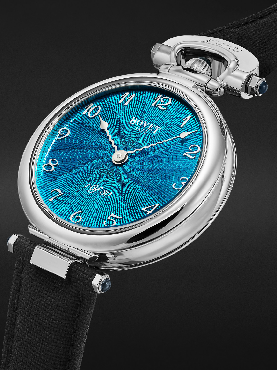  Bovet - Monsieur Bovet Limited Edition Hand-wound 43mm Titanium And Canvas Watch, Ref. No. Ai43032 - Men - Blue 