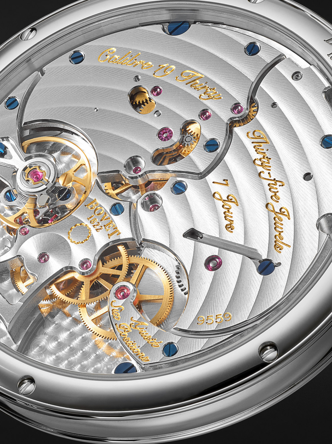  Bovet - 19thirty Limited Edition Hand-wound 42mm Stainless Steel Watch, Ref. No. Nts0115 - Men - Blue 