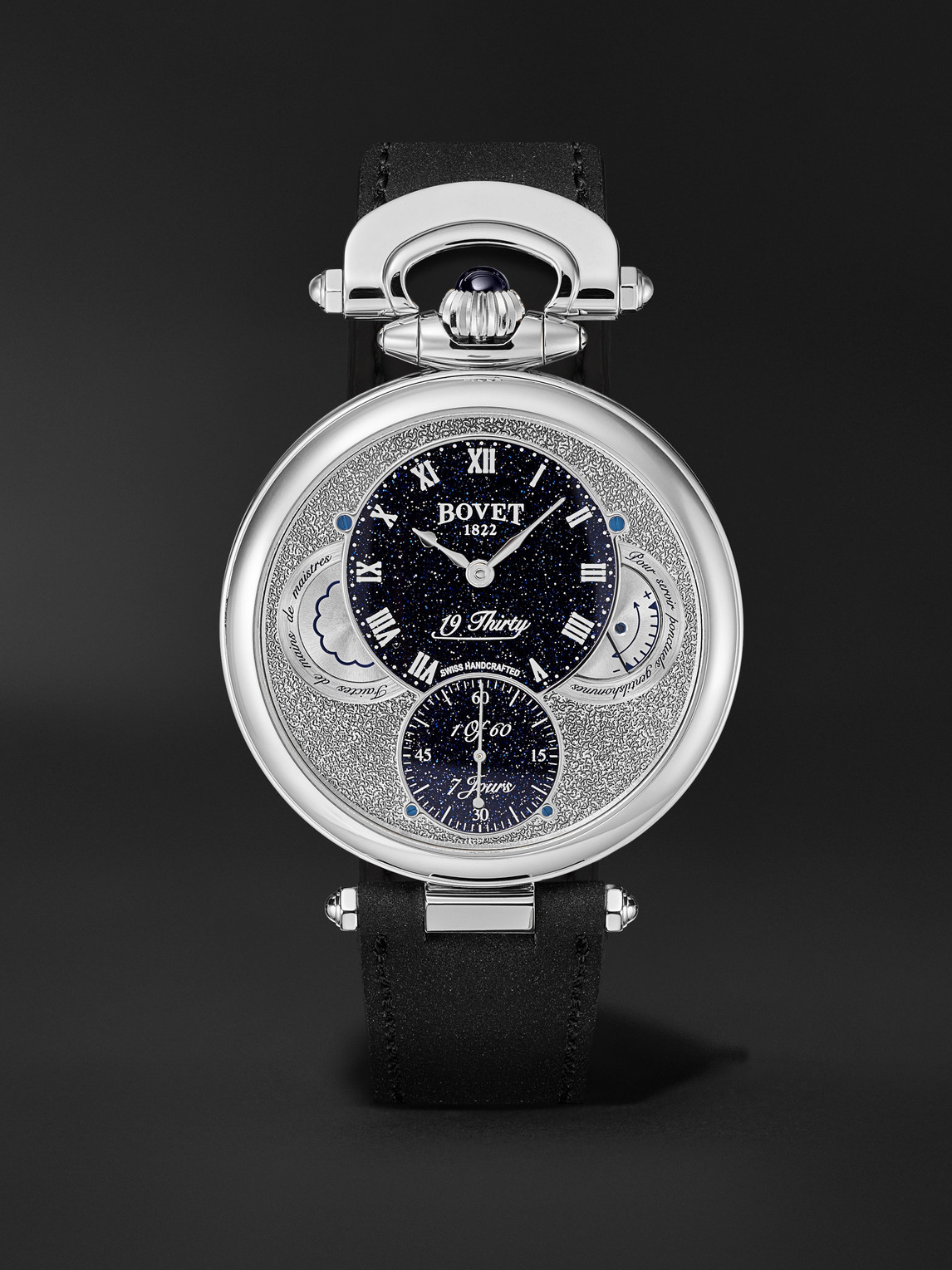Bovet – 19Thirty Limited Edition Hand-Wound 42mm Stainless Steel Watch, Ref. No. NTS0115