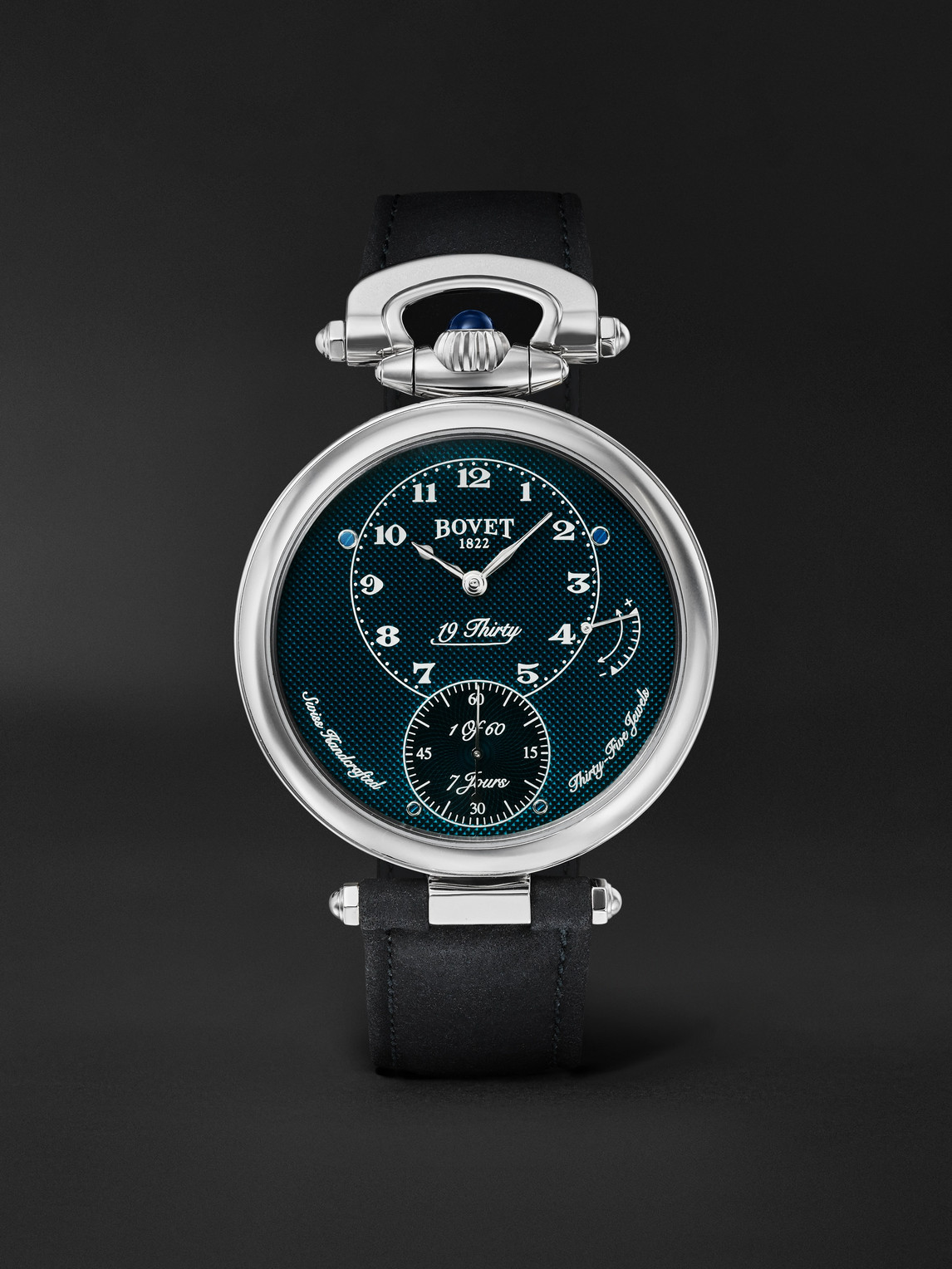 Bovet – 19Thirty Limited Edition Hand-Wound 42mm Stainless Steel and Leather Watch, Ref. No. NTS0108