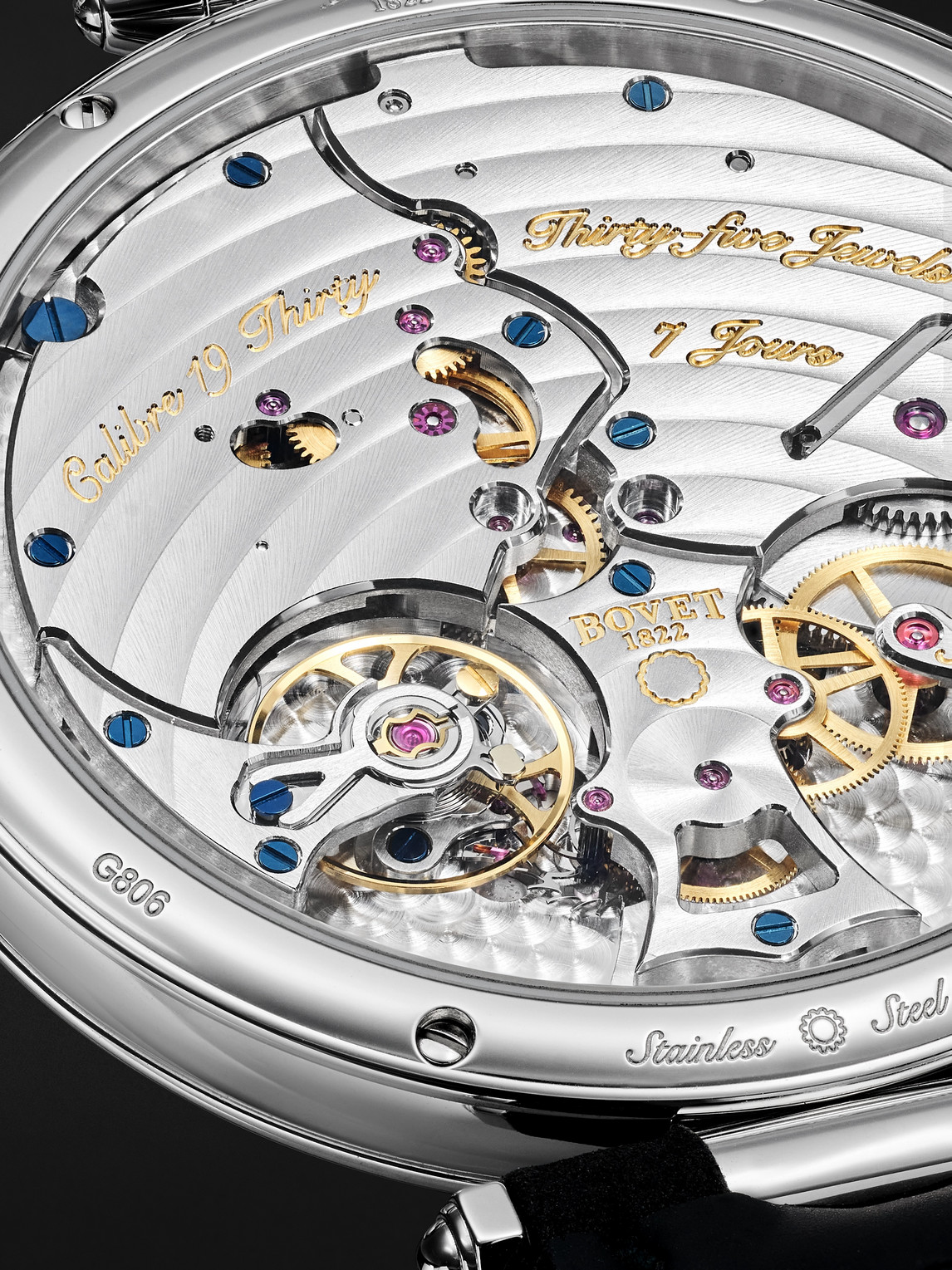  Bovet - 19thirty 10th Anniversary Hand-wound 42mm Stainless Steel And Leather Watch, Ref. No. Nts0118 - Men - Green 