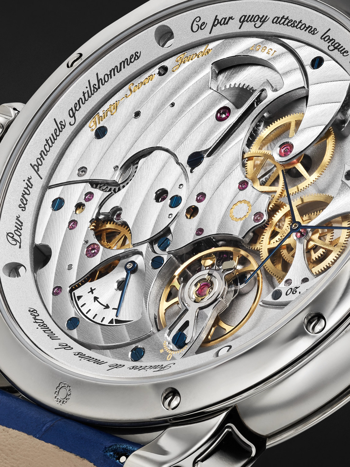  Bovet - Récital 15 Limited Edition Hand-wound 42mm Titanium And Leather Watch, Ref. No. R150021 - Men - Pink 