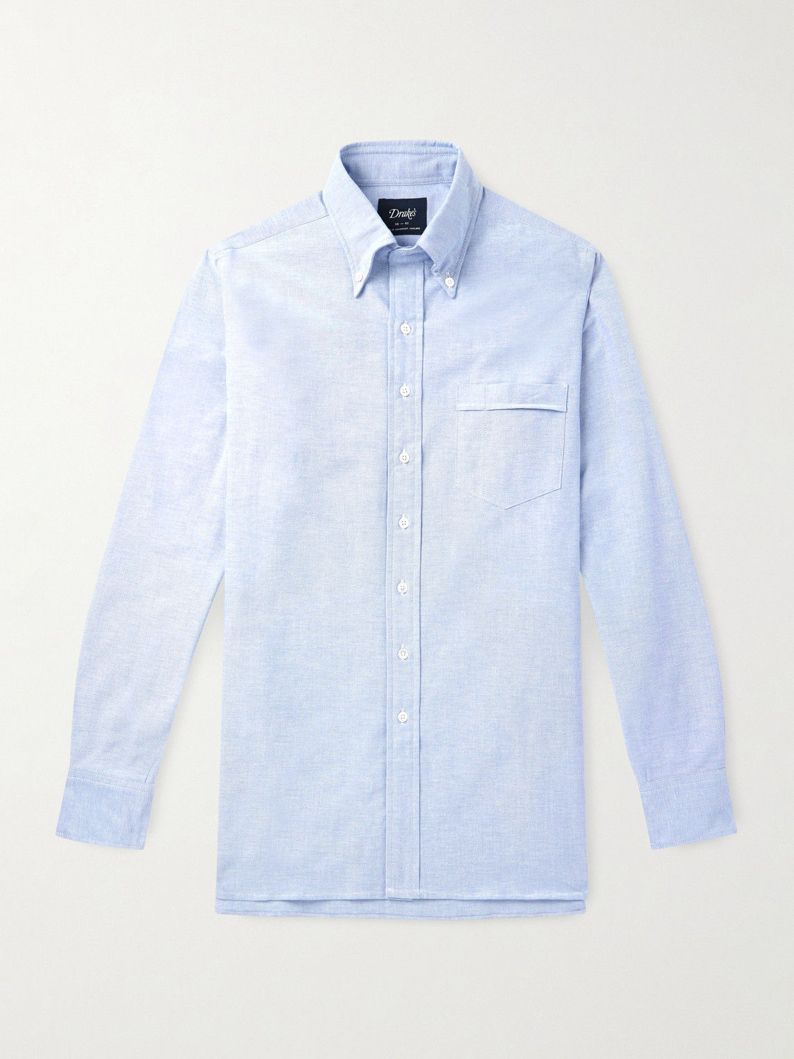 Drake's Button-Down Collar Cotton Oxford Shirt - Men