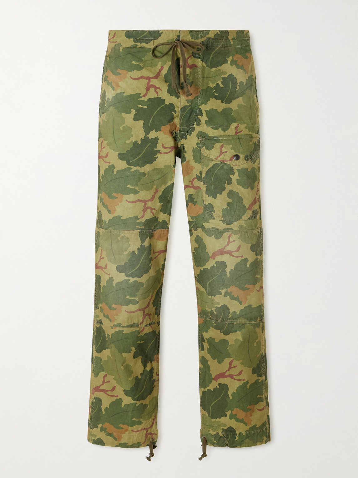 Rrl Straight-leg Camouflage-print Cotton Cargo Trousers In Multi