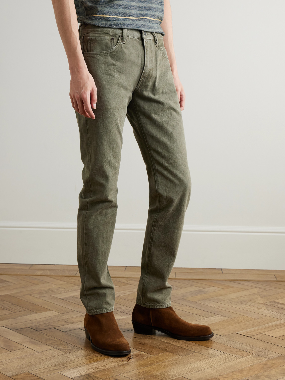  Rrl - Slim-fit Jeans - Men - Green - Uk/us 30 