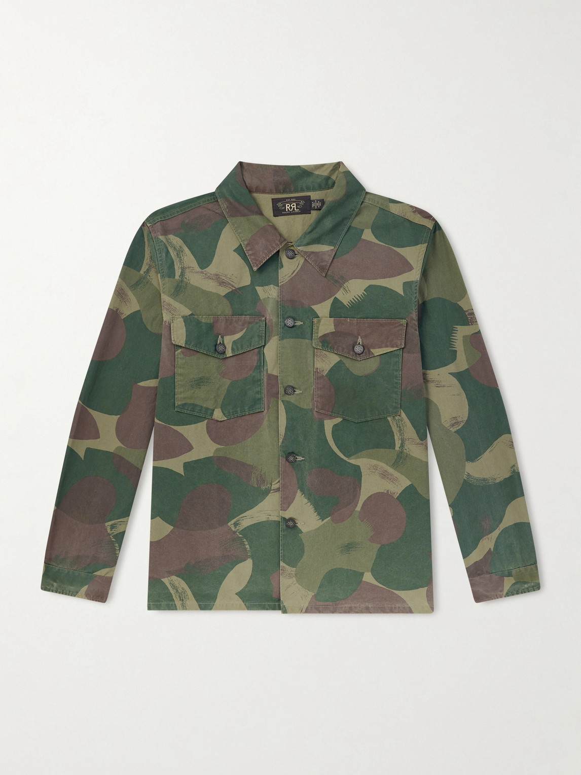 RRL Camouflage-Print Cotton-Canvas hirt - Men