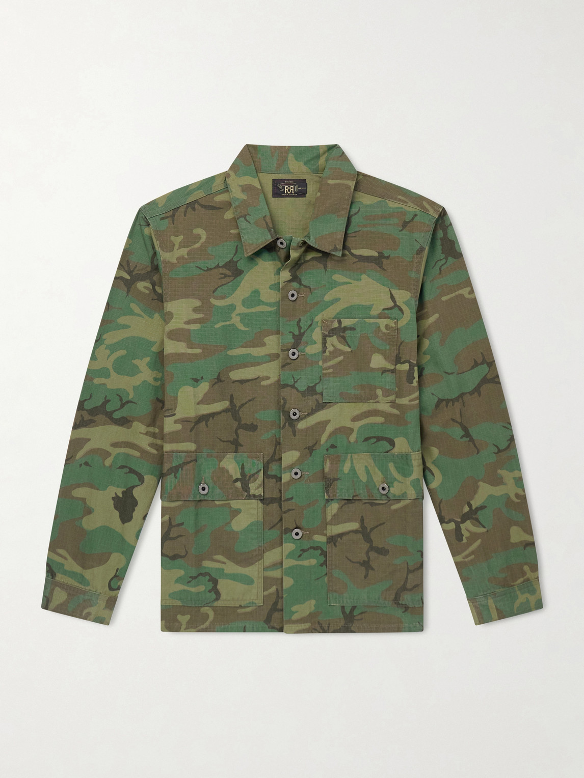 RRL Camouflage-Print Cotton-Ripstop Overshirt - Men