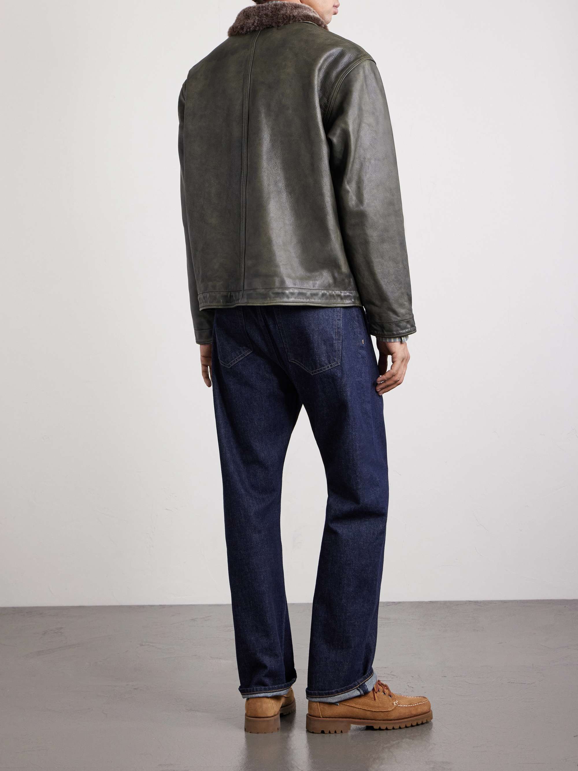 RRL Leather Jacket for Men | MR PORTER