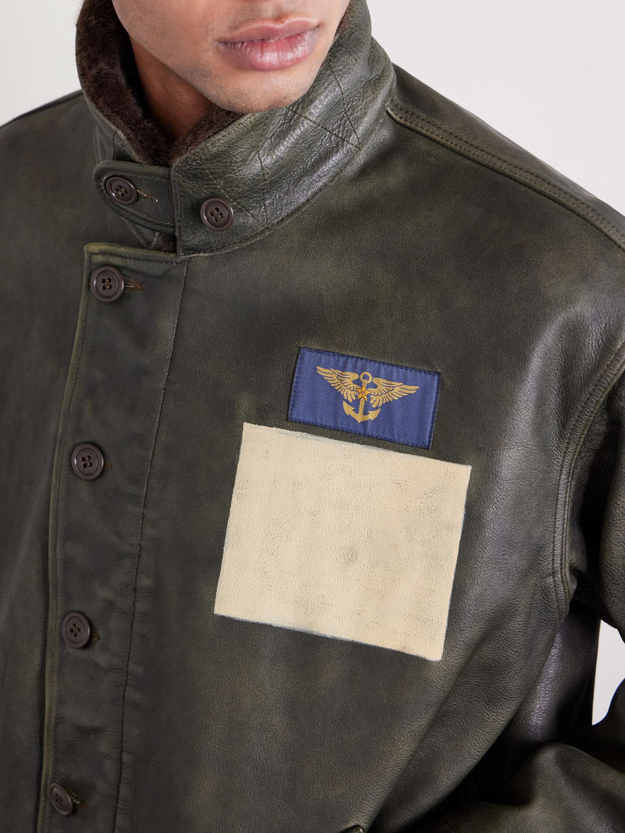 RRL Leather Jacket for Men | MR PORTER