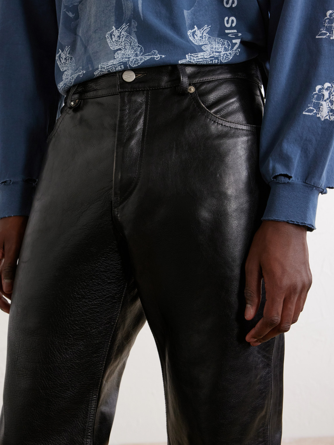 Enfants Riches Déprimés - Tommy Tonsil Straight-Leg Leather Trousers