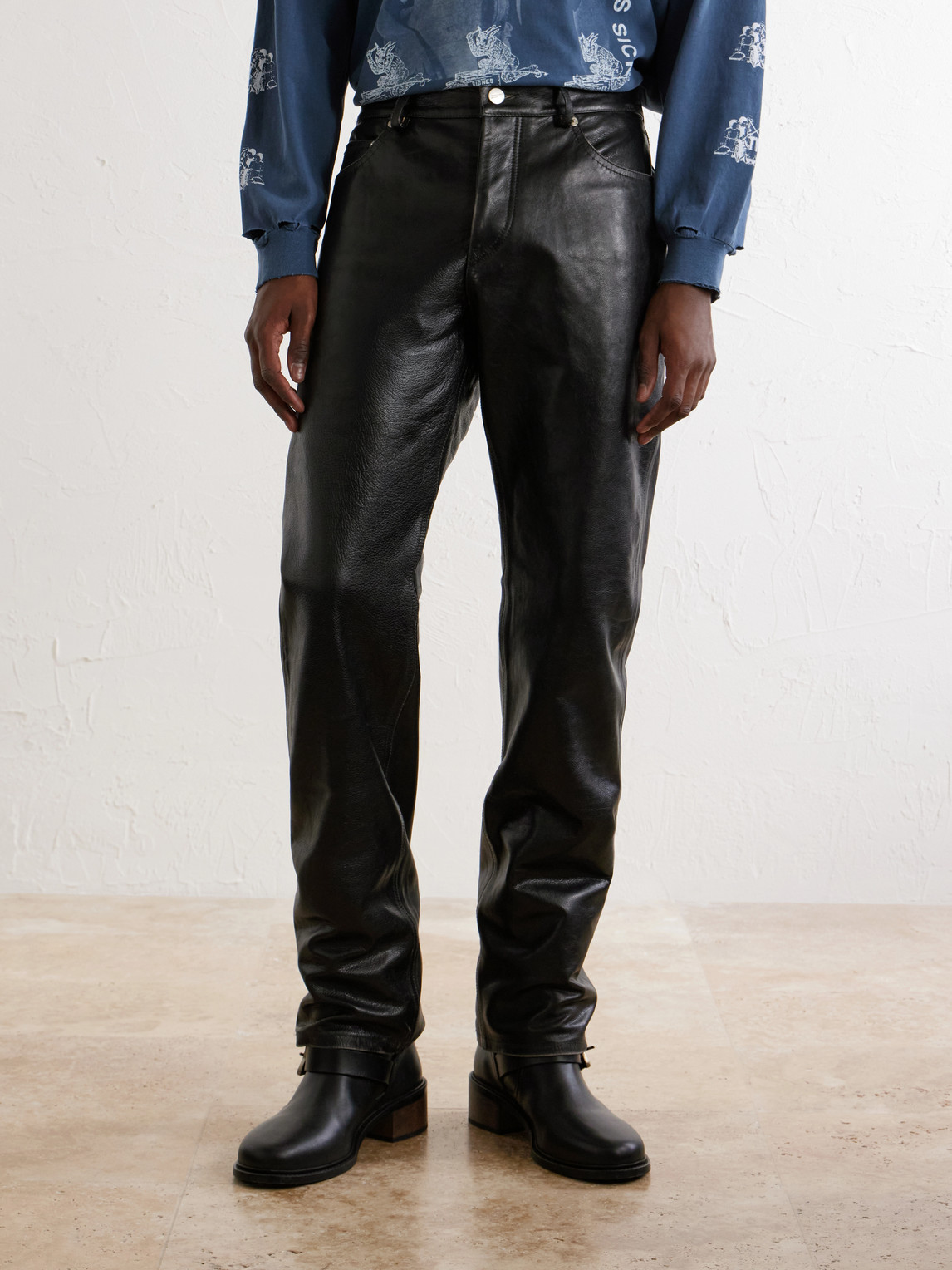 Enfants Riches Déprimés - Tommy Tonsil Straight-Leg Leather Trousers