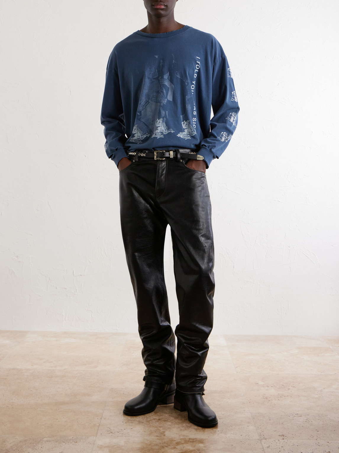 Enfants Riches Déprimés - Tommy Tonsil Straight-Leg Leather Trousers