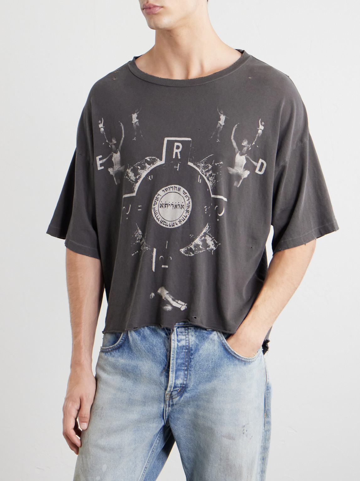 Enfants Riches Déprimés Bed Of Nails Distressed Printed Cotton-Jersey T-Shirt - Men | Thumbnail 3 Enfants Riches Déprimés Bed Of Nails Distressed Printed Cotton-Jersey T-Shirt - Men | Thumbnail 3