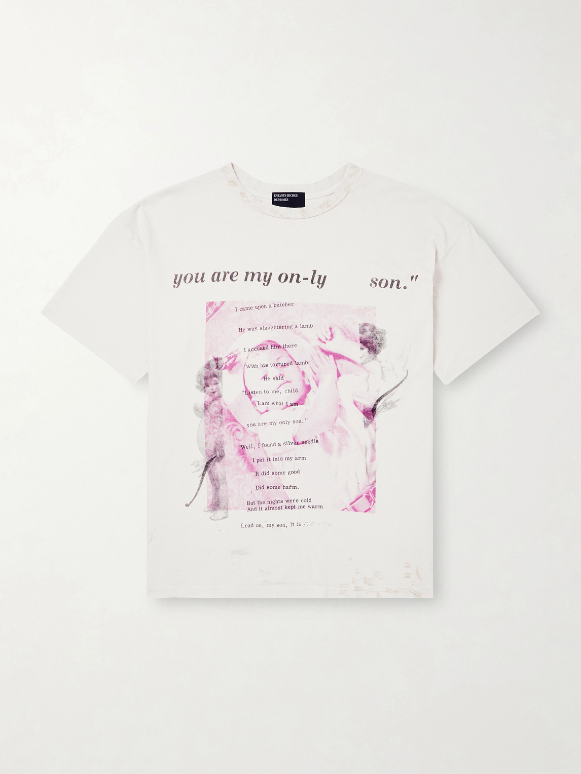 Enfants Riches Déprimés Only Son Distressed Printed Cotton-Jersey T-Shirt - Men - Women's Clothing