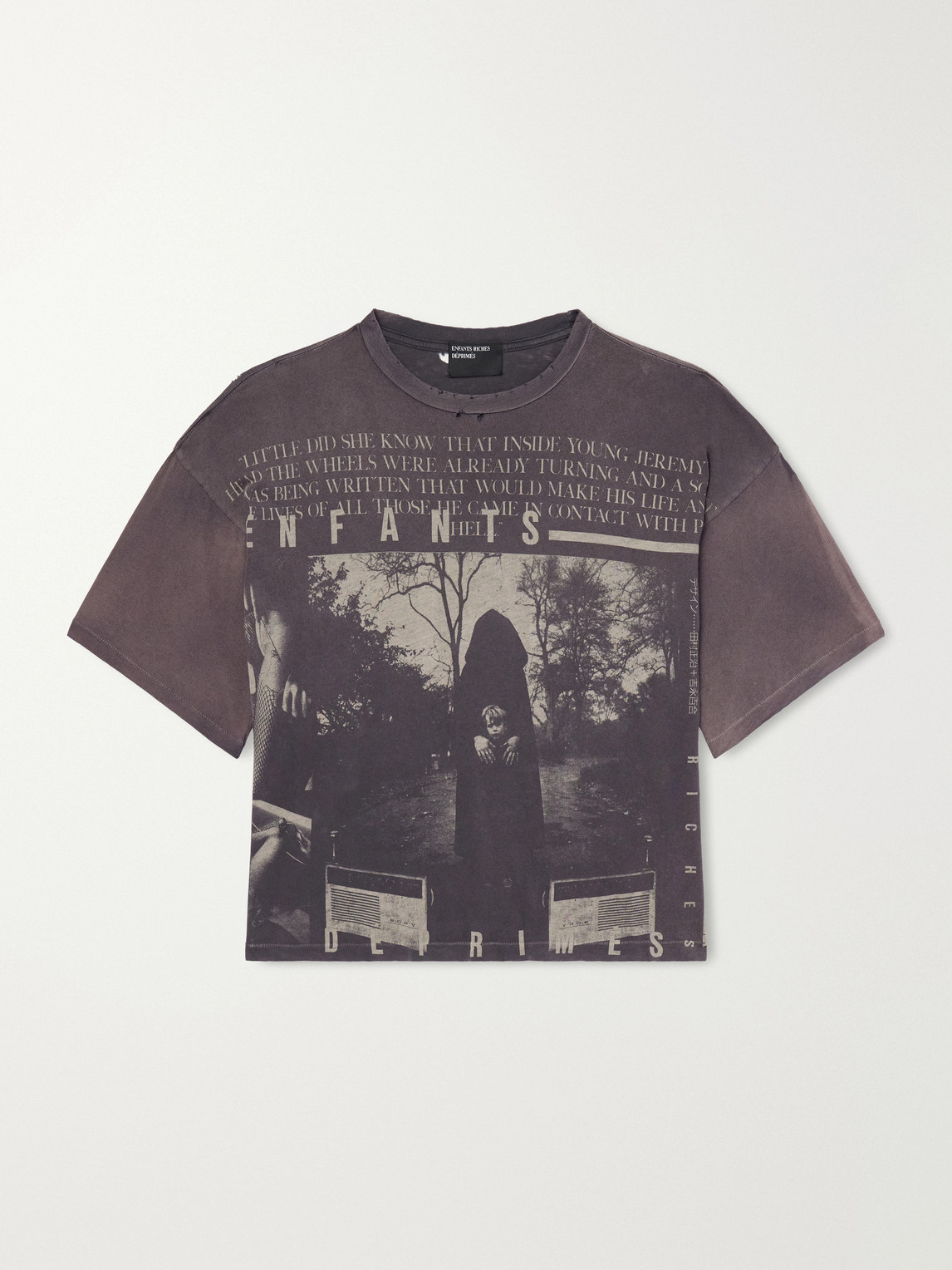 Enfants Riches Déprimés Jeremy Distressed Printed Cotton-Jersey T-Shirt - Men | Thumbnail 6 Enfants Riches Déprimés Jeremy Distressed Printed Cotton-Jersey T-Shirt - Men | Thumbnail 6