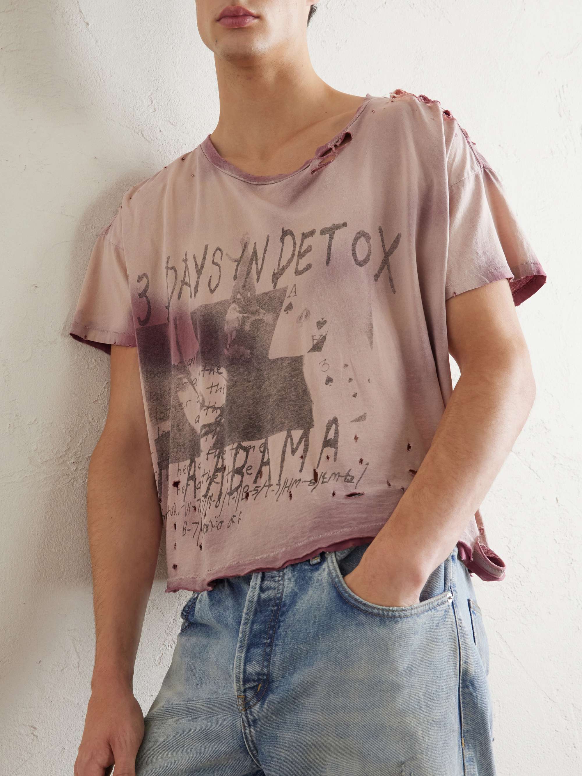 ENFANTS RICHES DÉPRIMÉS 13 Day in Detox Distressed Printed Cotton
