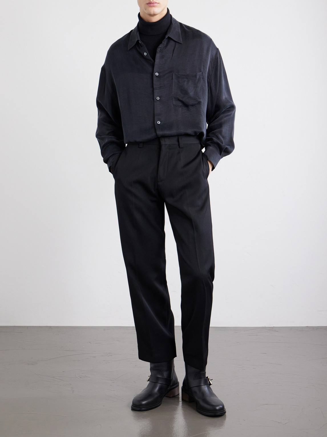 Enfants Riches Déprimés - Henri'S Everyday Distressed Satin Shirt