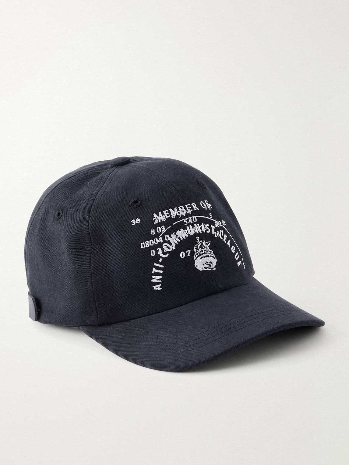 Enfants Riches Deprimes Logo-embroidered Cotton Cap In Black