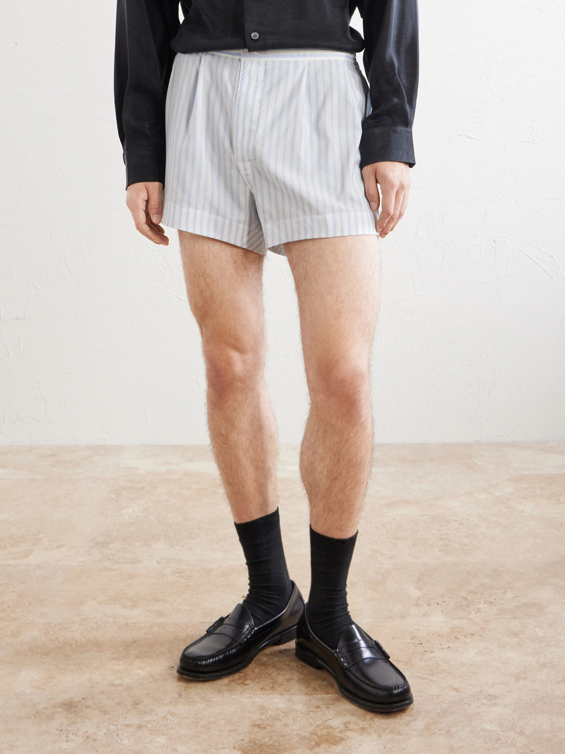 Enfants Riches Déprimés - Henri'S Everyday Striped Wool And Silk-Blend Boxers