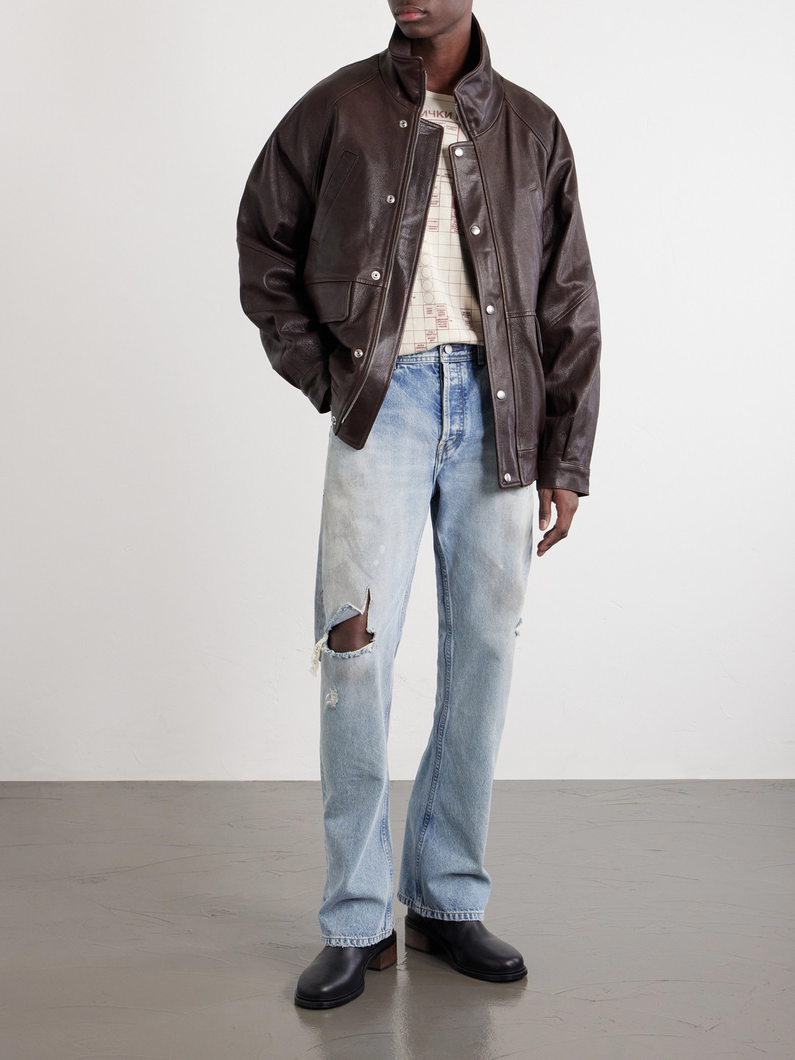 Enfants Riches Déprimés - Prince Phillip'S Childhood Panelled Full-Grain Leather