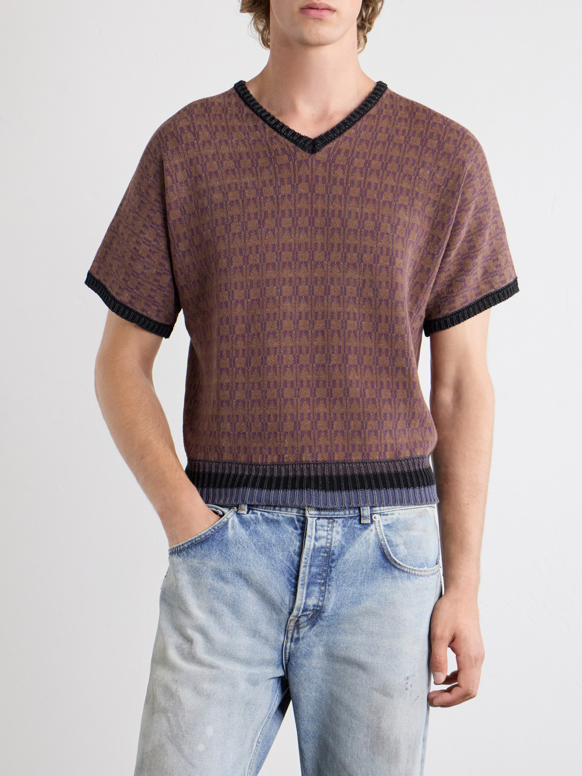 Enfants Riches Déprimés - Vienna Cotton-Jacquard Sweater