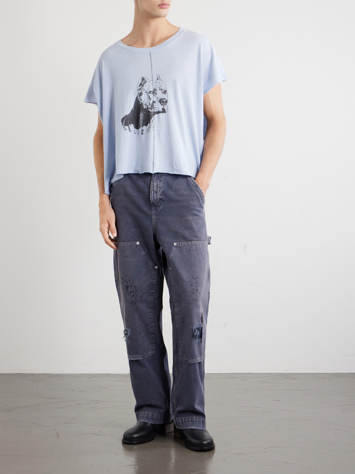 Enfants Riches Déprimés Na Pitbull Distressed Printed Cotton-Jersey T-Shirt - Men | Thumbnail 2 Enfants Riches Déprimés Na Pitbull Distressed Printed Cotton-Jersey T-Shirt - Men | Thumbnail 2