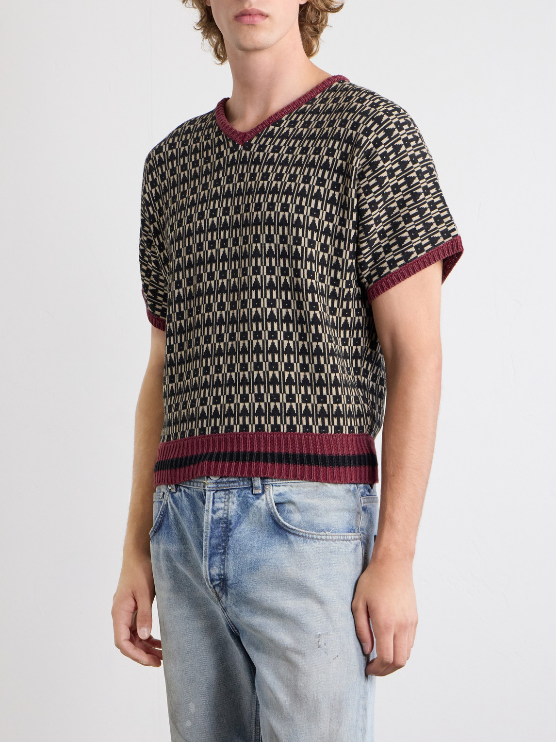 Enfants Riches Déprimés - Vienna Cotton-Jacquard Sweater