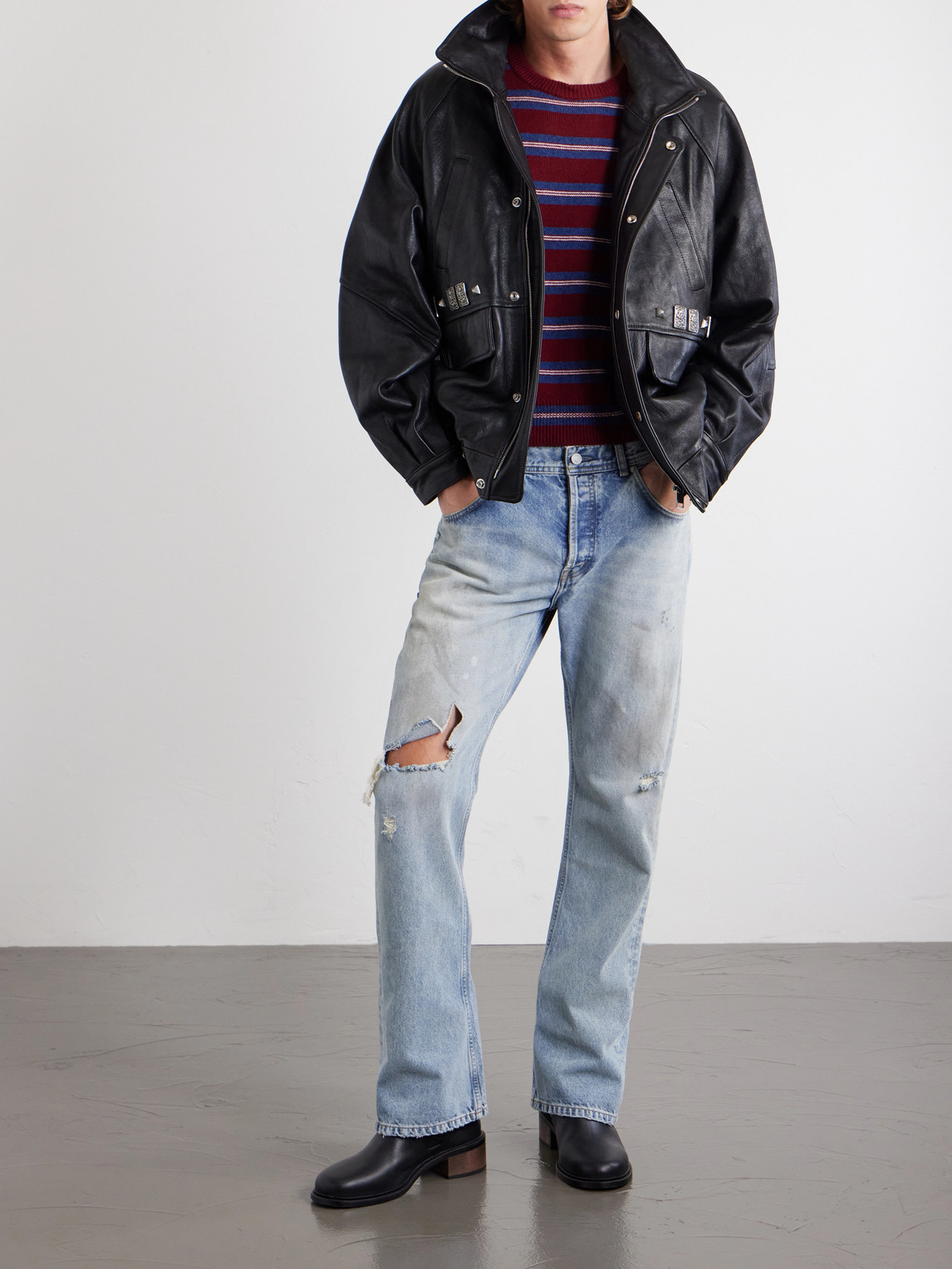Enfants Riches Déprimés - Eddie Striped Cashmere Shirt