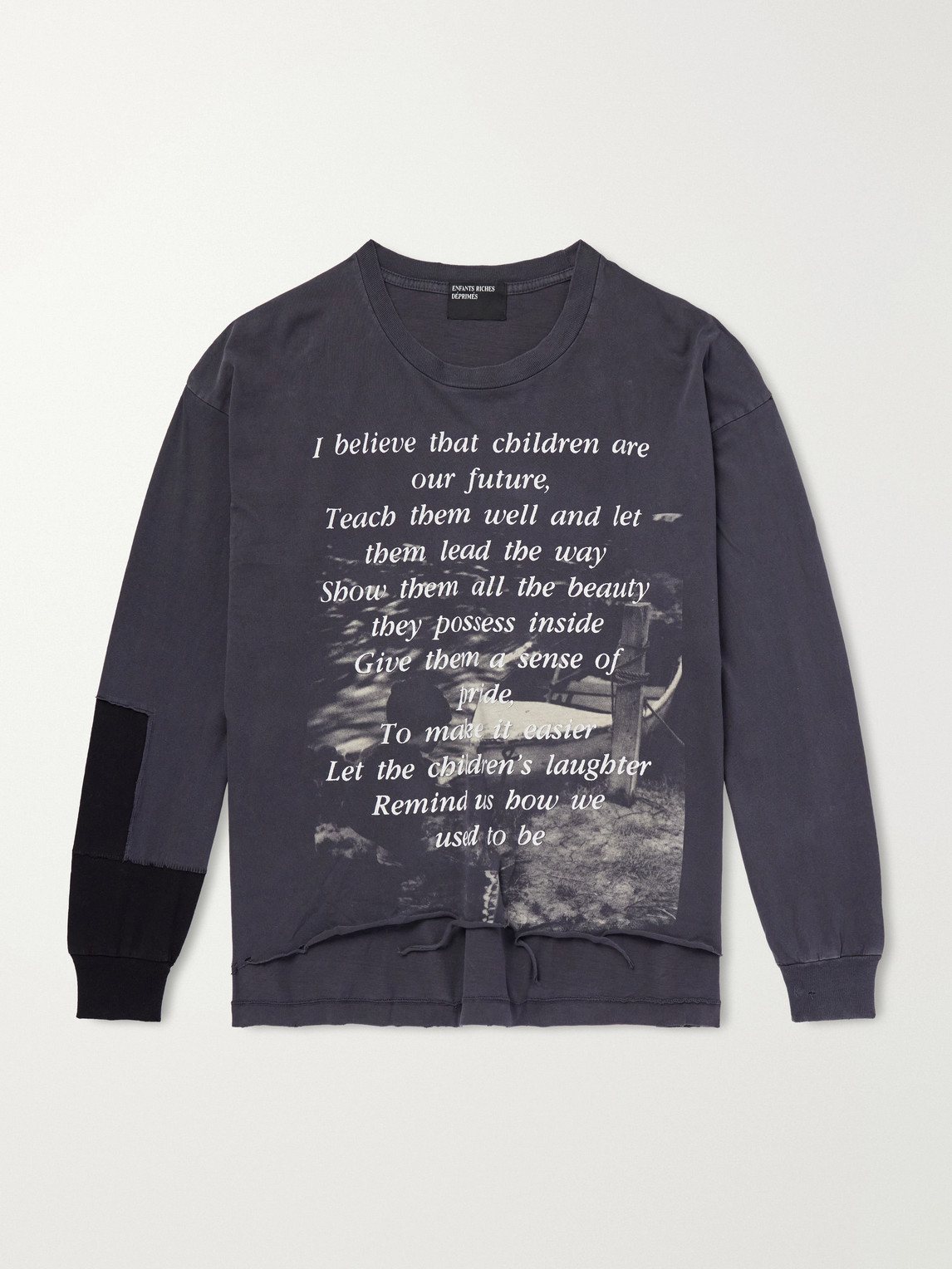Enfants Riches Déprimés The Greatest Love of All Distressed Printed Cotton-Jersey T-Shirt - Men