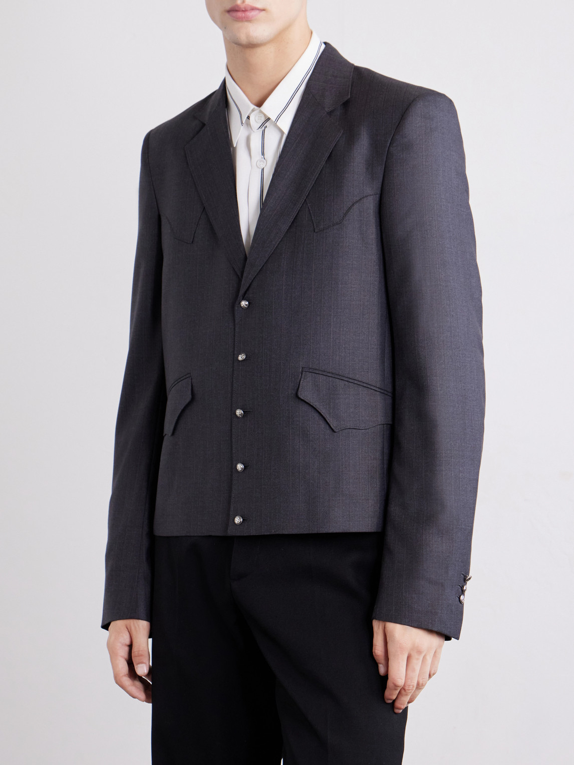 Enfants Riches Déprimés - Western Perfect Striped Wool Blazer