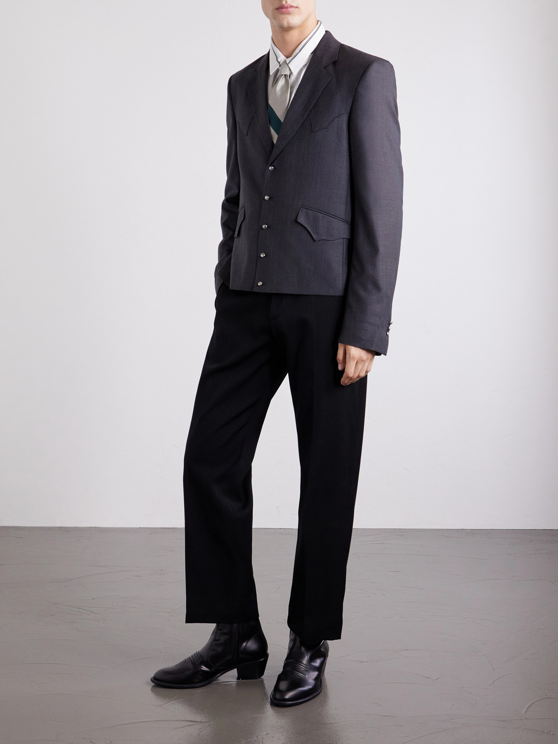 Enfants Riches Déprimés - Western Perfect Striped Wool Blazer
