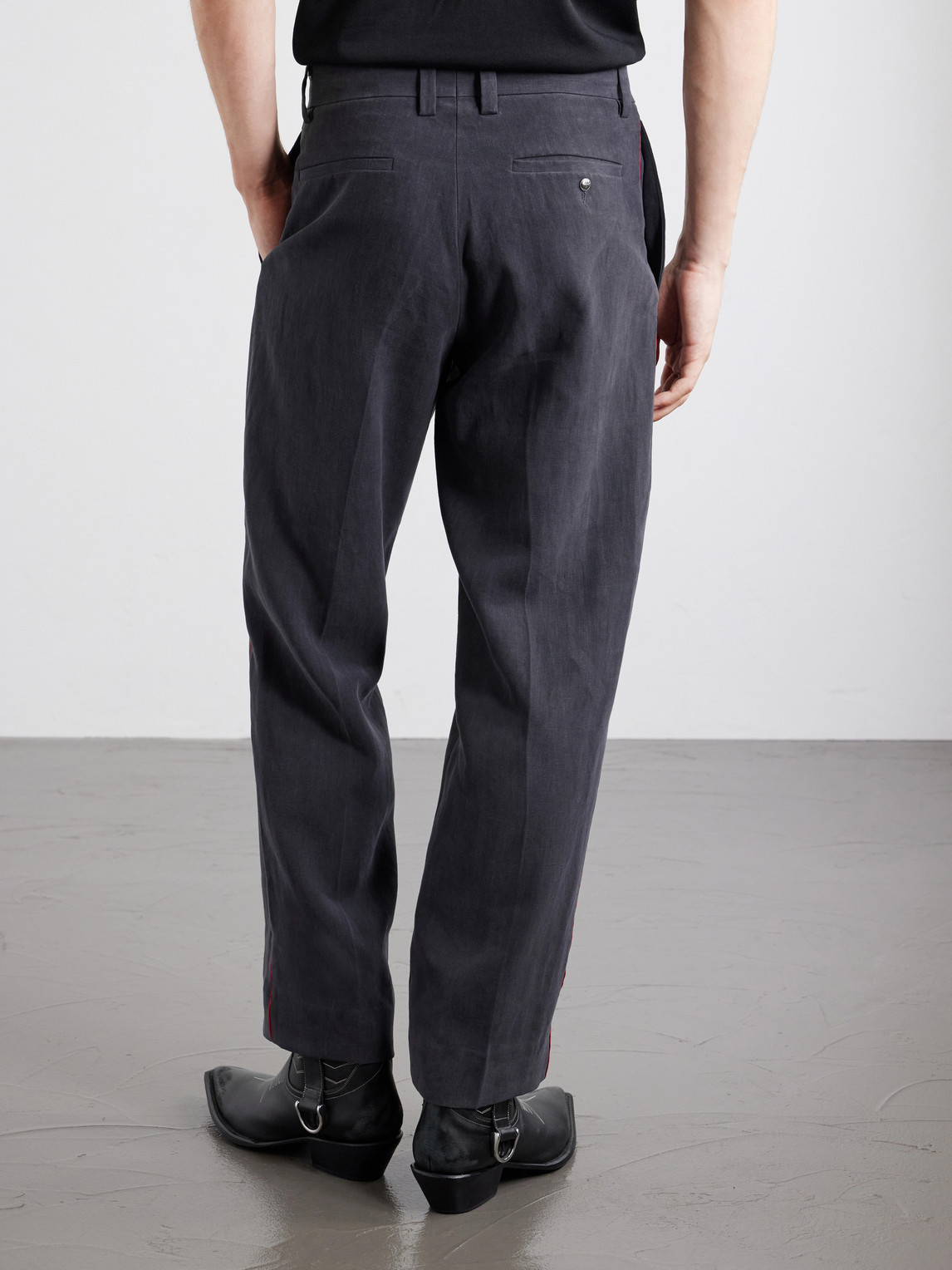Enfants Riches Déprimés - Henri'S Everyday Straight-Leg Linen Trousers