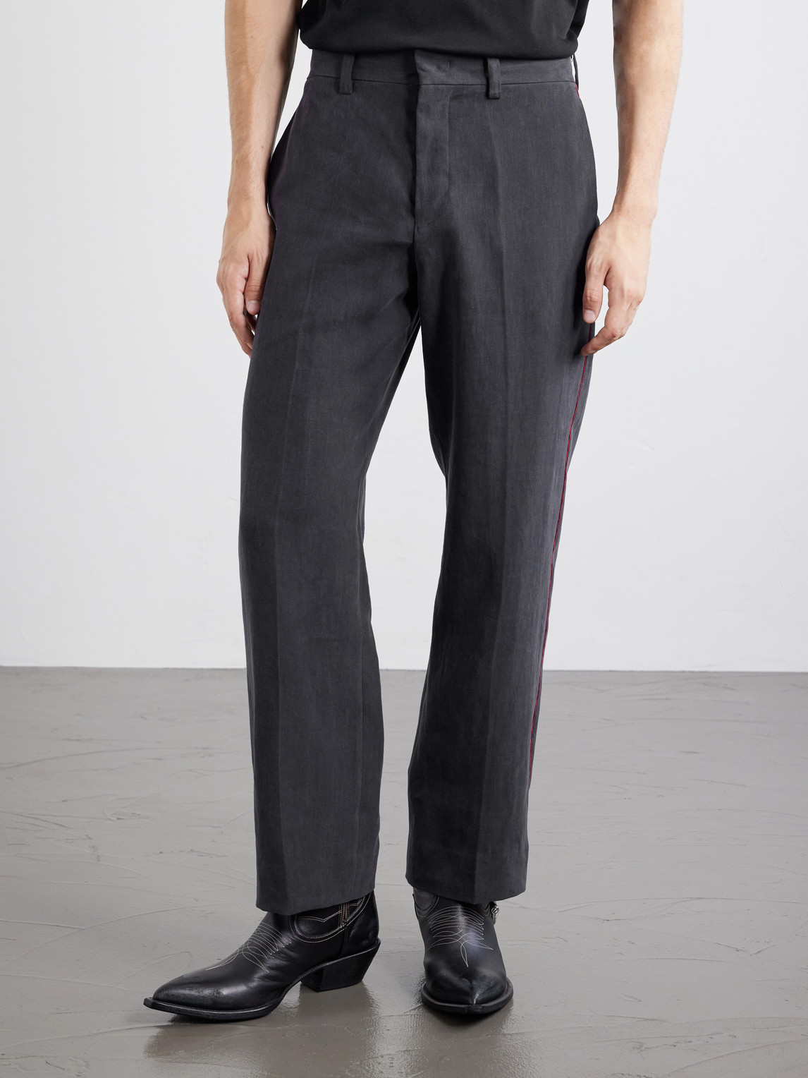 Enfants Riches Déprimés - Henri'S Everyday Straight-Leg Linen Trousers