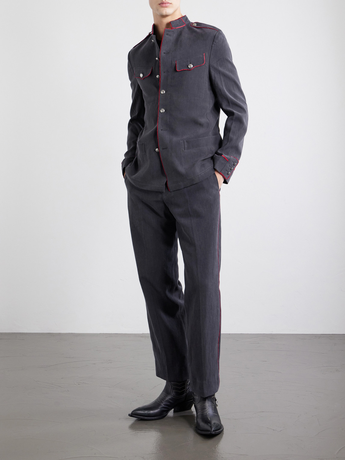 Enfants Riches Déprimés - Henri'S Everyday Straight-Leg Linen Trousers
