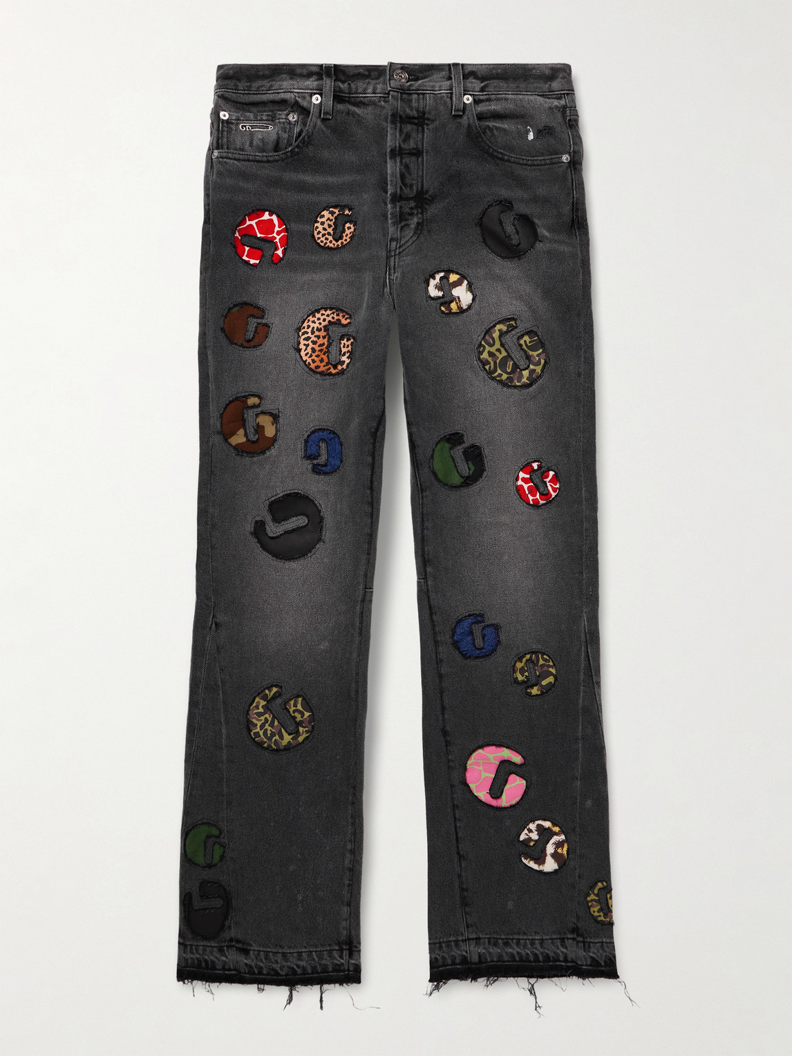 Gallery Dept. G-Time Flared Distressed Logo-Appliquéd Jeans UK/US 30 - Men's Clothing