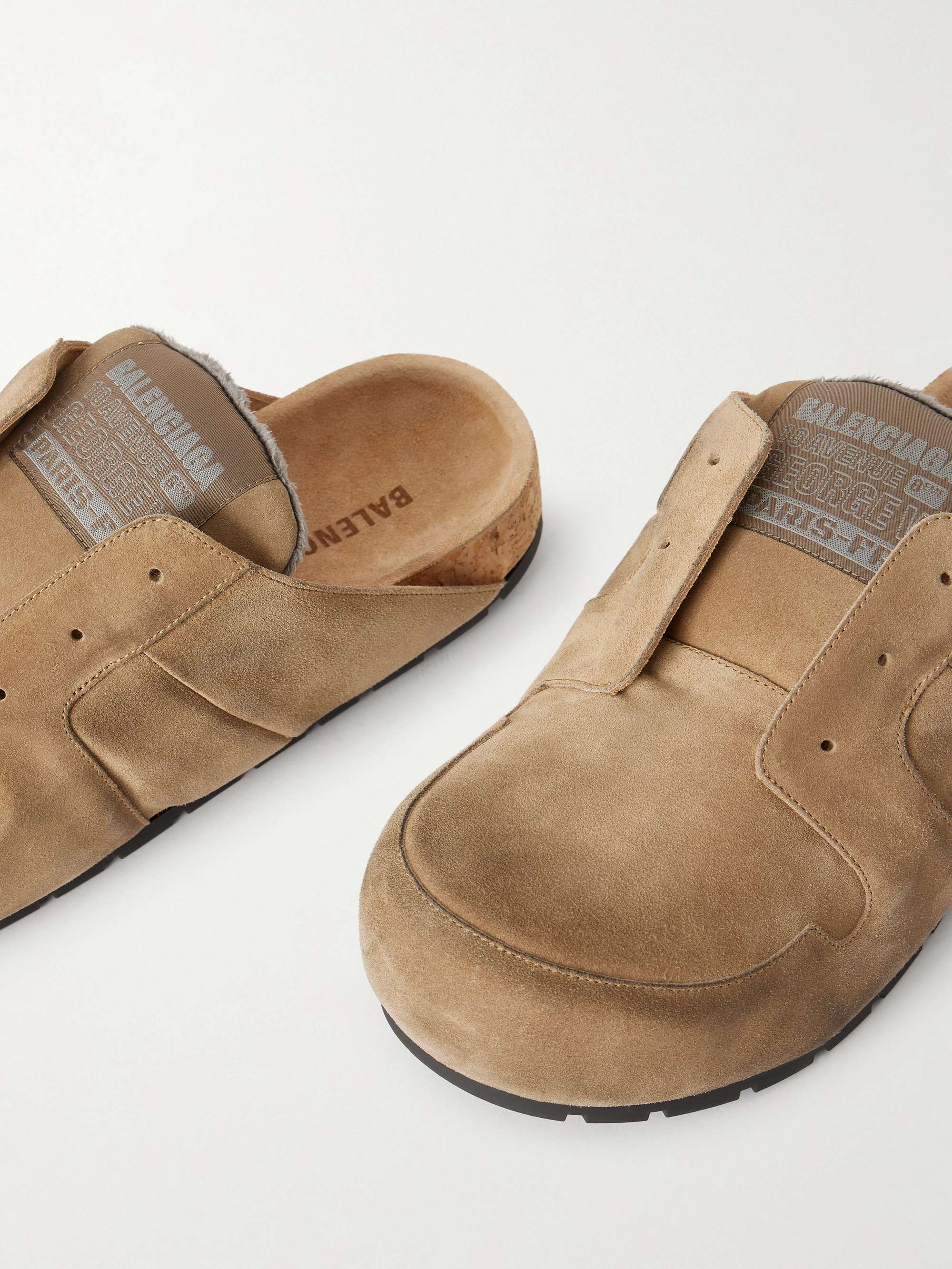 Balenciaga Tan Suede Loafers Balenciaga Palermo BB Loafers | Saks Fifth Avenue main image 2