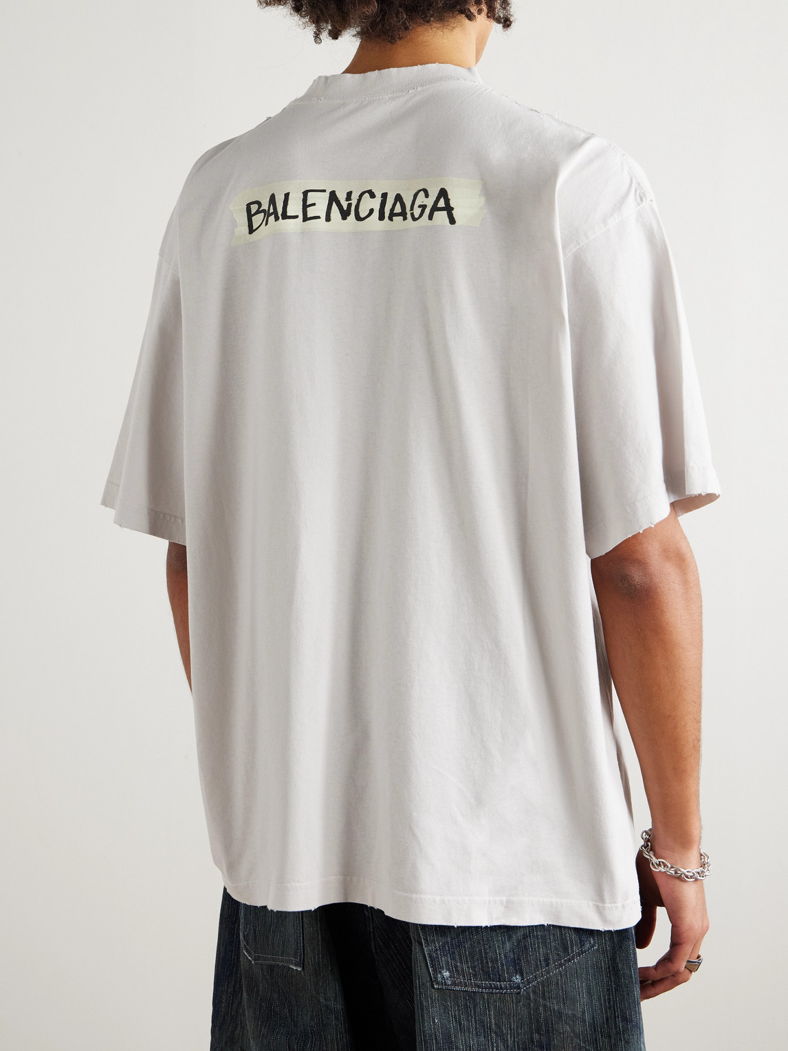 Oversized Logo-Print Cotton-Jersey T-Shirt
