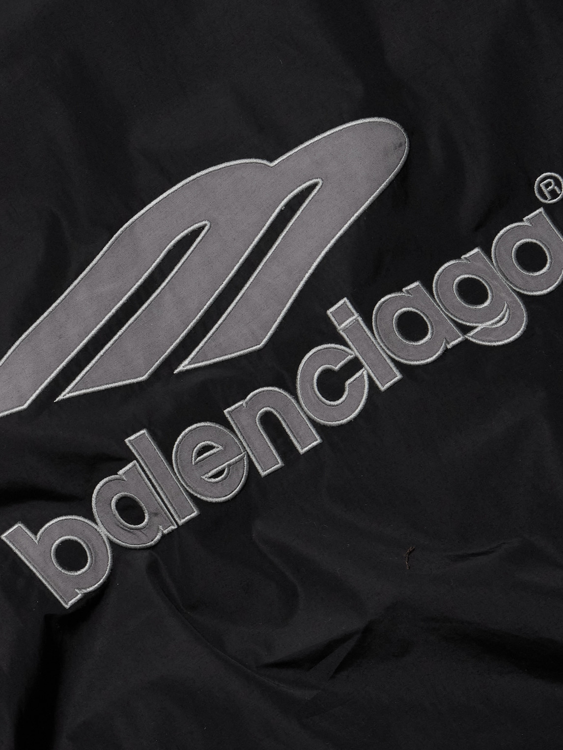 Appliquéd Logo-Embroidered Cotton-Blend Shell Track Jacket