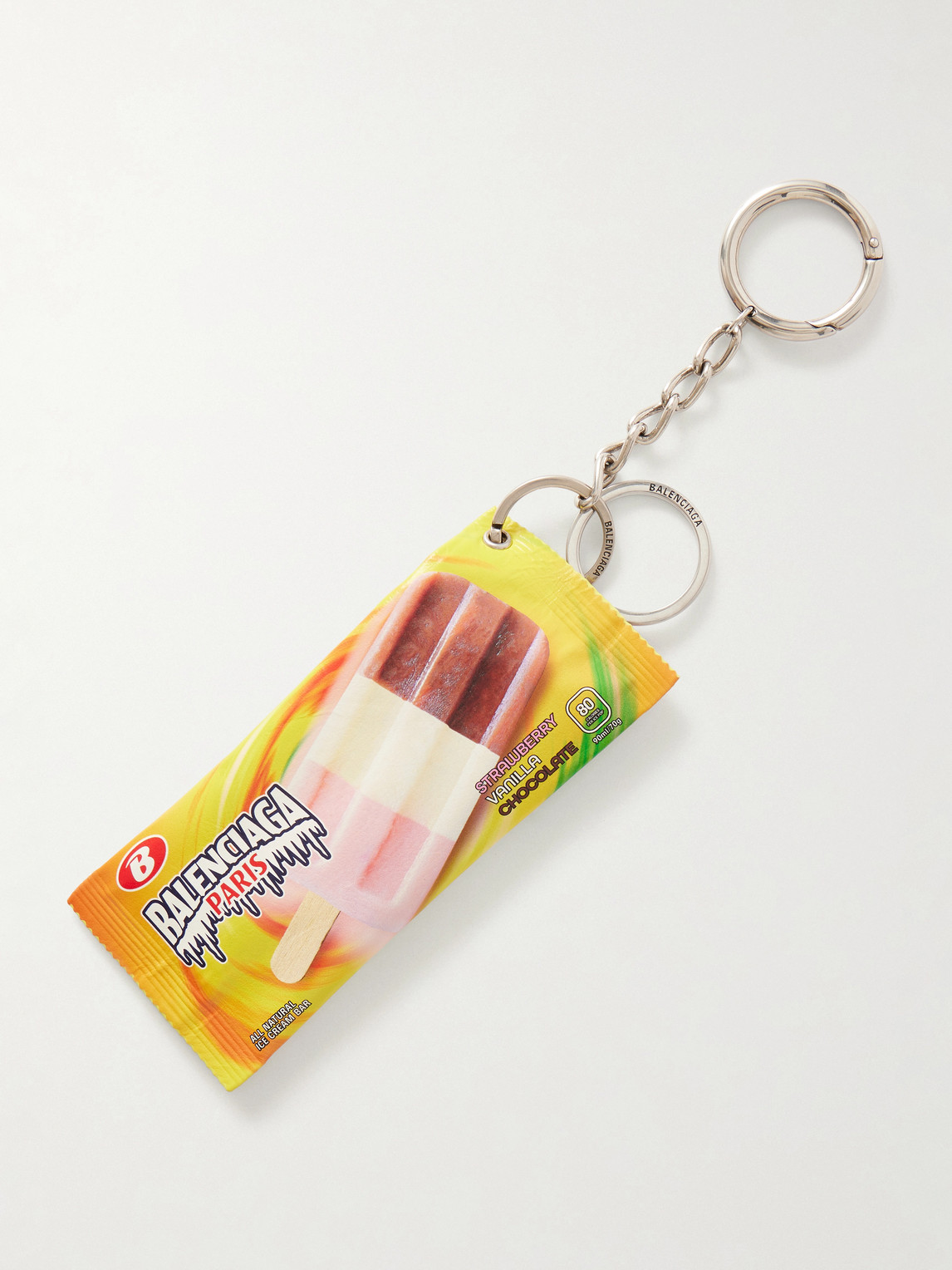 Balenciaga – Keyring Snack Printed Leather Pouch