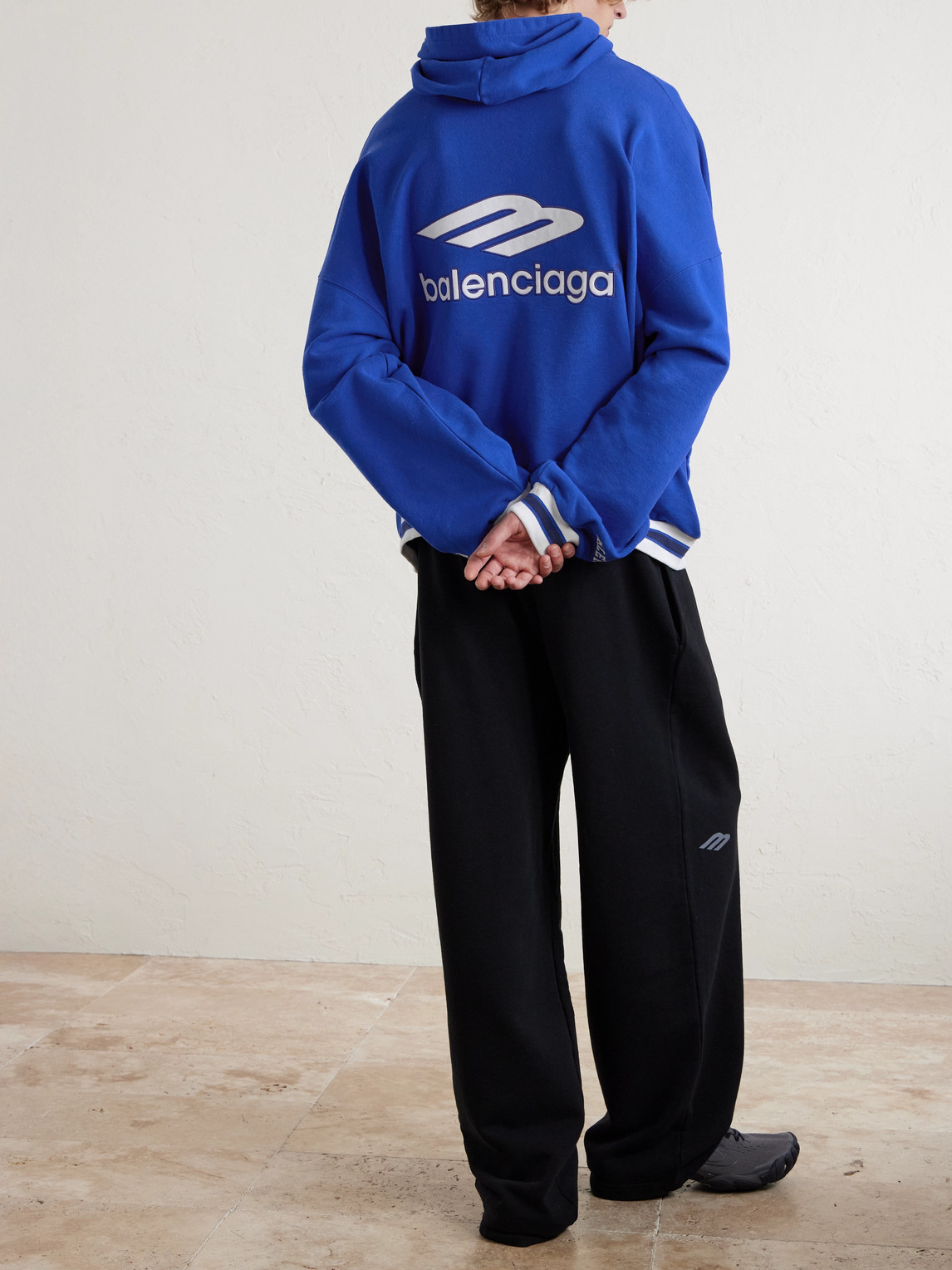 Logo-Embroidered Cotton-Jersey Hoodie