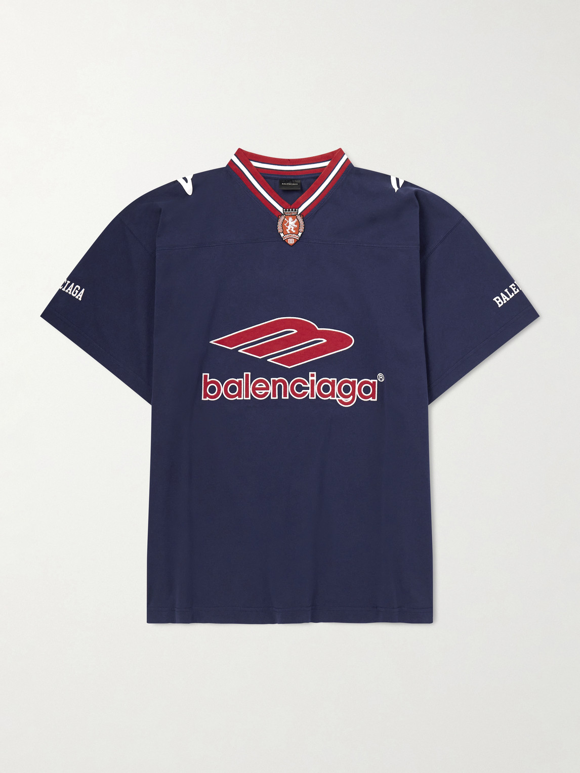 Balenciaga Oversized Embroidered Printed Cotton-Jersey T-Shirt - Men