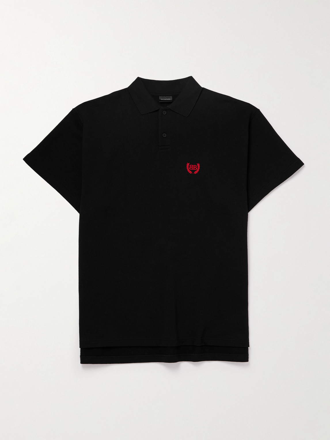 Balenciaga Oversized ogo-Embroidered Cotton Polo Shirt - Men