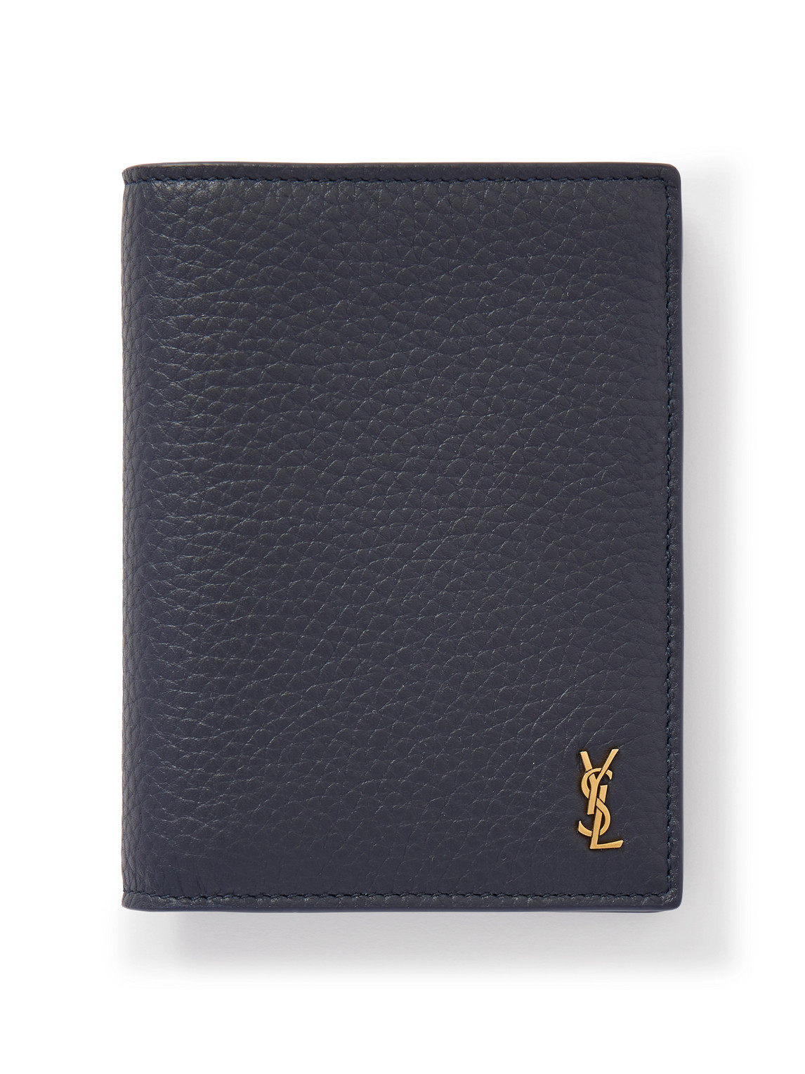 Saint Laurent Full-grain Leather Billfold Wallet In Black
