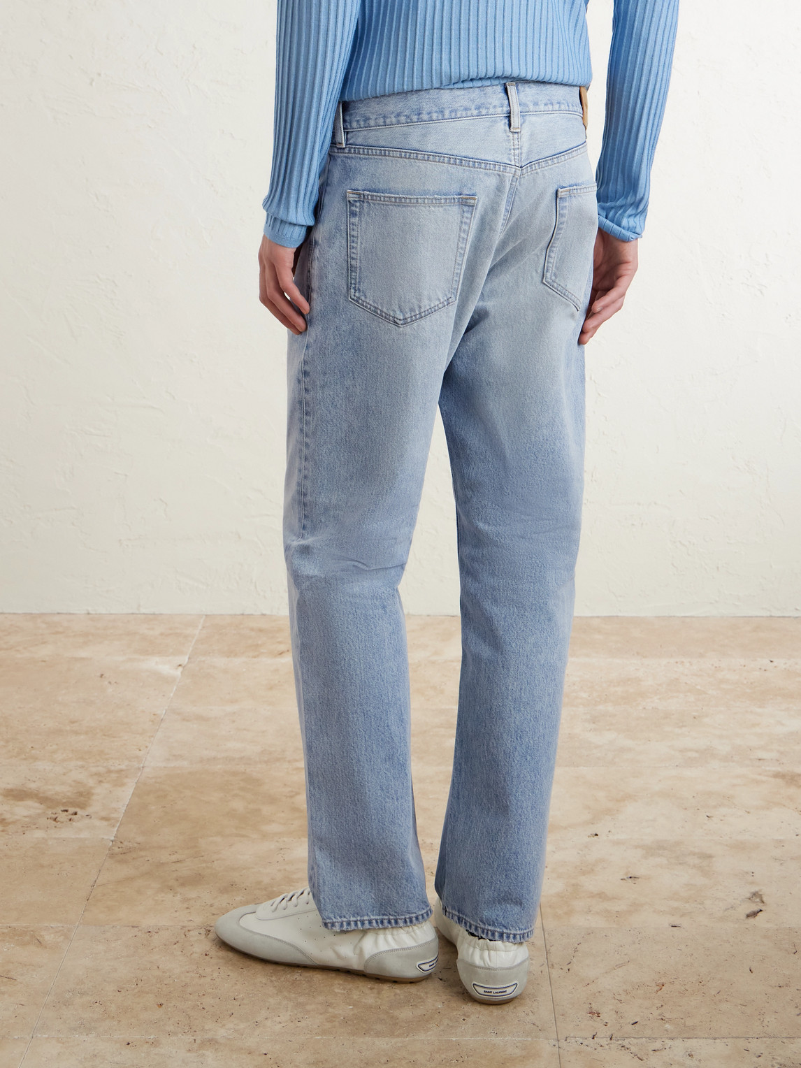  Saint Laurent - Straight-leg Distressed Jeans - Men - Blue - Uk/us 29 