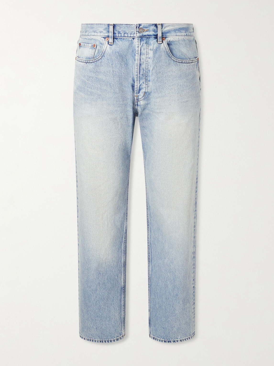 Saint Laurent Straight-Leg Distressed Jeans - Men