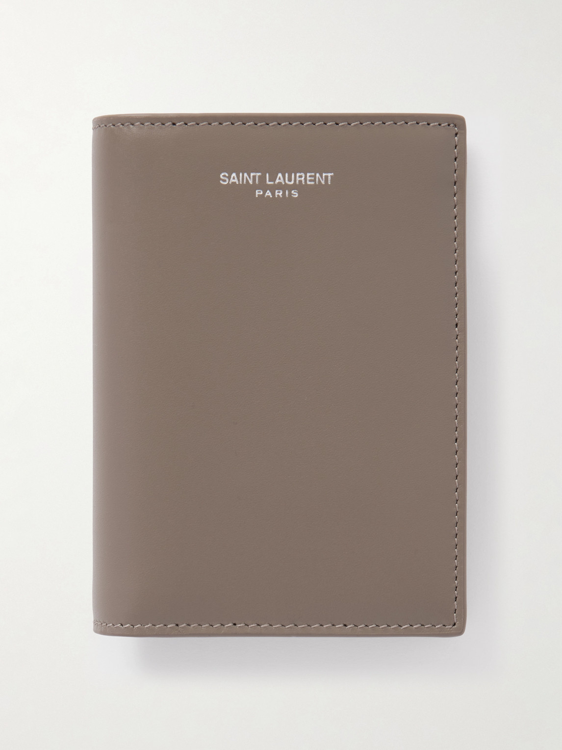 Saint Laurent Logo-Print Leather Bifold Wallet - Men