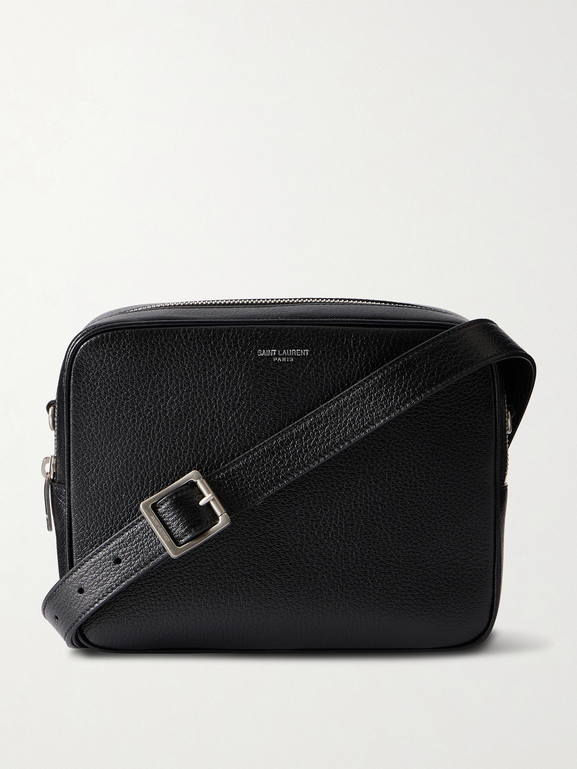 Saint Laurent Small Full-Grain Leather Messenger Bag - Men